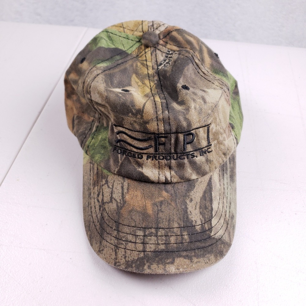 Advantage Timber Camo Hat OSFM FPI Forced Products Inc Logo Vintage Hunting